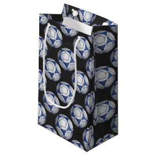 Blau-Weiß-Futbal-Muster Kleine Geschenktüte