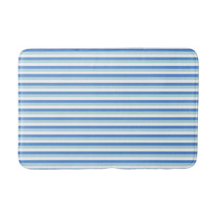 Blau-Weiß-Gestreift Badematte