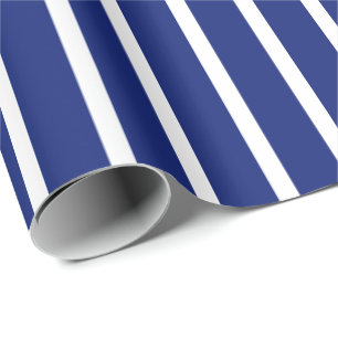 Blau-weiß gestreift geschenkpapier