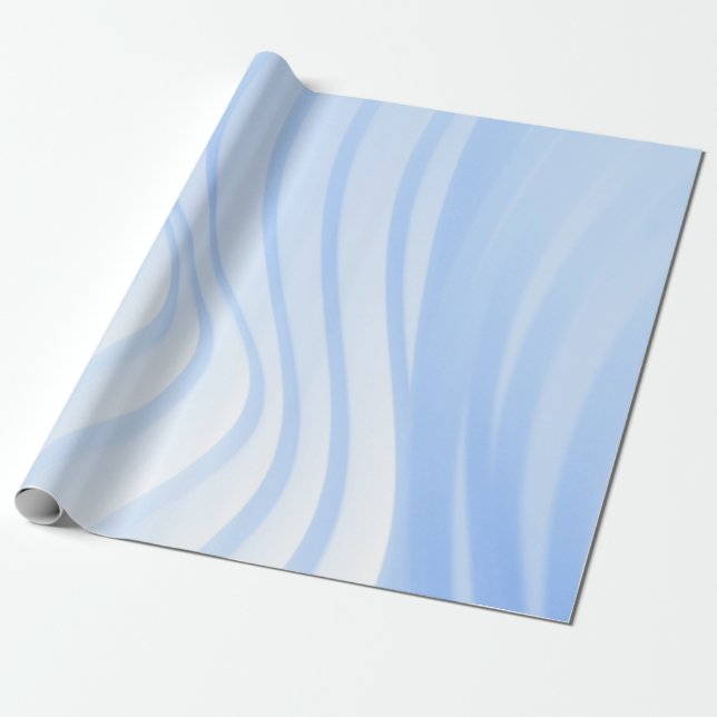 Blau-weiß gestreifte Textilien Geschenkpapier (Ungerollt)