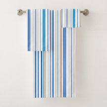 Blau weiß gold Strand Badezimmer Küste