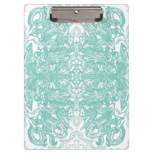 Blau-Weiß-Graffiti-Stück Klemmbrett