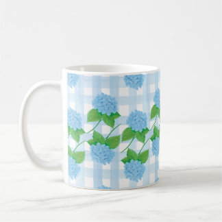 Blau-Weiß-Hydrangea-Tasse Kaffeetasse