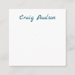 Blau Weiß Ihr Name Einzigartig Minimalistisch Begleitkarte