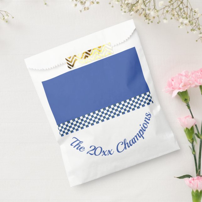 Blau-Weiß-Karo Geschenktütchen (Versiegelt)