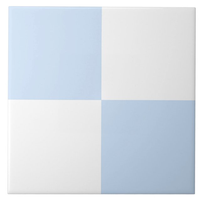 Blau-Weiß-Karuomuster Fliese (Vorderseite)