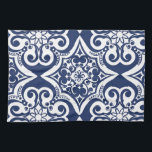 Blau-Weiß-marokkanisches Muster Geschirrtuch<br><div class="desc">Elegantes marokkanisches Muster in Blau und Weiß. Dieses Design ist in verschiedenen Farben und Produkten erhältlich.</div>