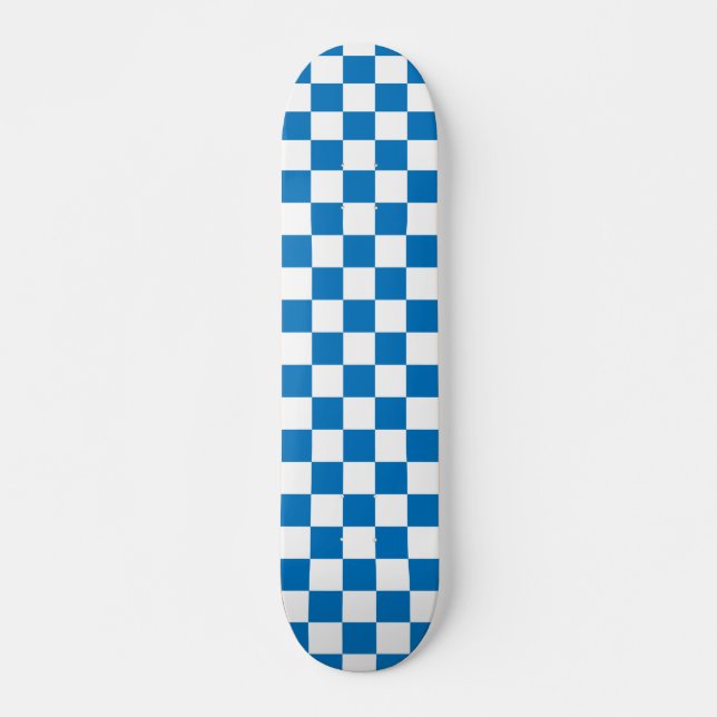 Blau-Weiß-Muster der Prüfpappe Skateboard (Vorne)