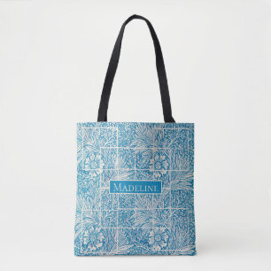 Blau-Weiß-Muster für Vintage Blumen