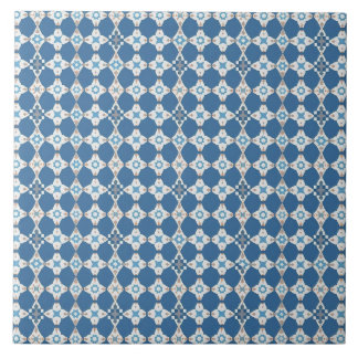 Blau-Weiß-Muster Mittelmeer Azulejo Fliese