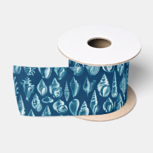 Blau-Weiß-Muster Satinband