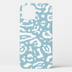 Blau-weiß schick Cheetah Leopard Tierprint Case-Mate iPhone Hülle