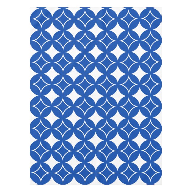 Blau-Weiß-Shippo-Muster Tischdecke (Vorderseite)