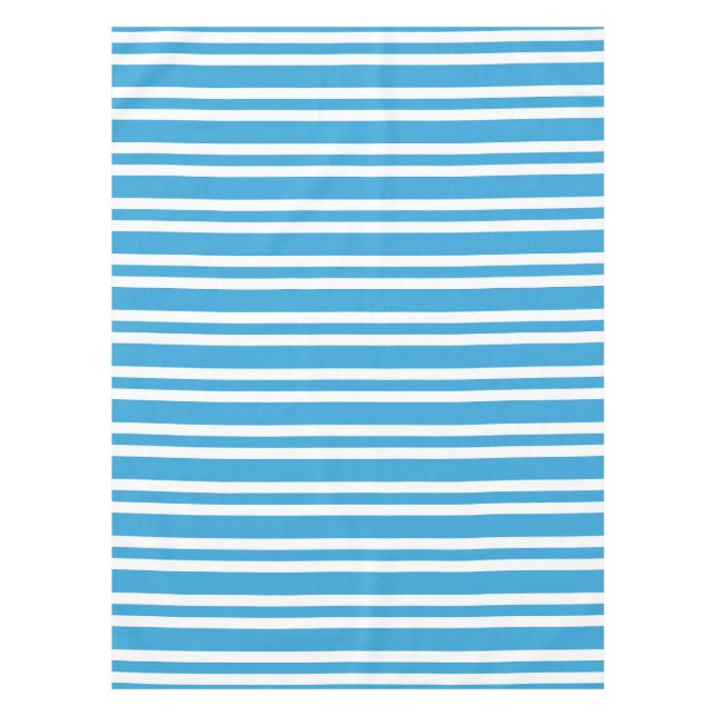 Blau-Weiß-Streifenmuster Tischdecke (Vorderseite)