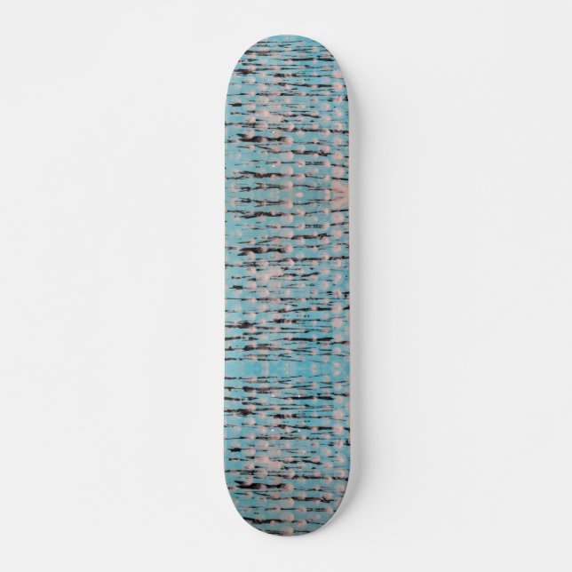 Blau, Weiß und Schwarz Skateboard (Vorne)