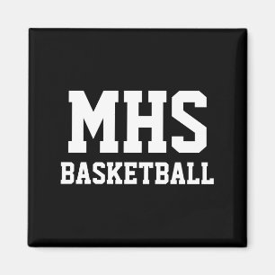 Blau-Weiße Custom-Basketball-Team-Geist T-Shirts Magnet