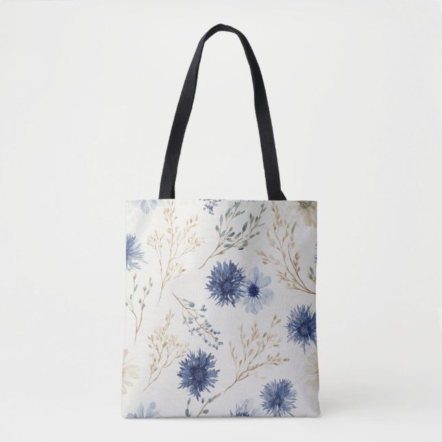 Blau Weiße Floral  (Vorderseite)