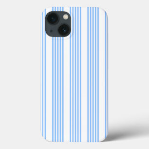 Blau-weiße Fünf-Streifen-Muster Case-Mate iPhone Hülle