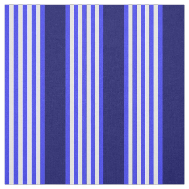Blau-weiße Fünf-Streifen-Muster Stoff (Muster)
