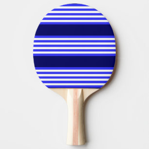 Blau-weiße Fünf-Streifen-Muster Tischtennis Schläger