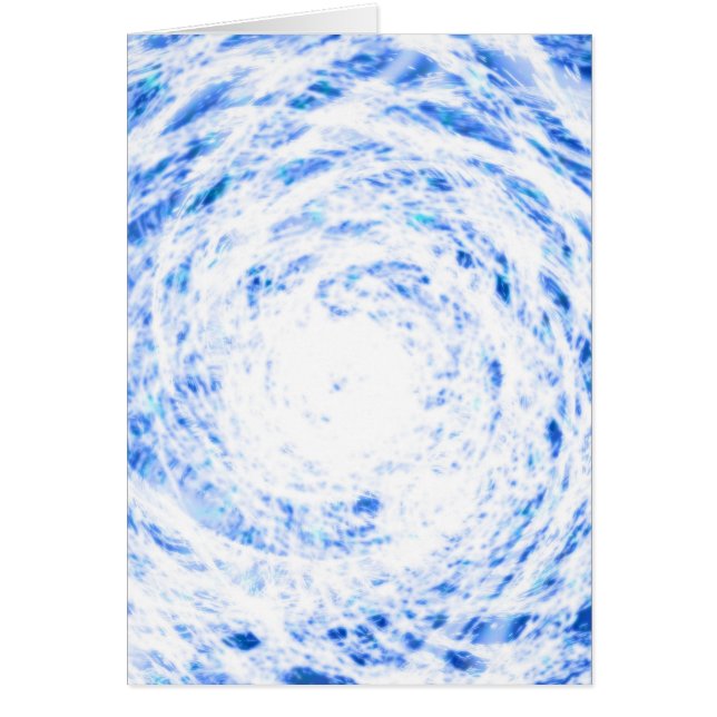 Blau-weiße Gefärbte Krawatte (Vorne)