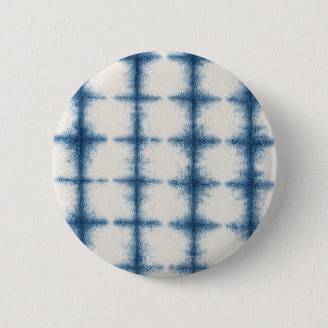 Blau-weiße gefärbte Krawatte Button (Vorderseite)