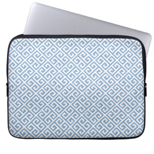 Blau-weiße griechische Laptop-Sieb Laptopschutzhülle