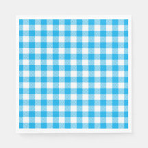 Blau-weiße Karos Muster Gingham Kariert