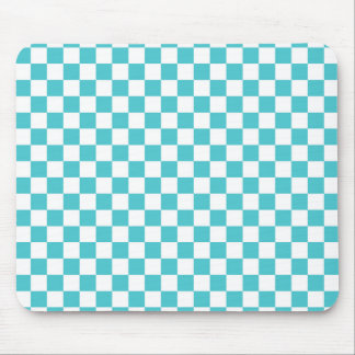 Blau-weiße Karton-Muster Mousepad