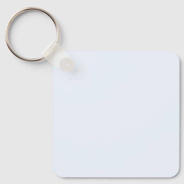 Blau weiße Pastellfarbe Farbe Schlüsselanhänger (Vorderseite)