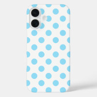 Blau-weiße Polka-Punkte Case-Mate iPhone ca.