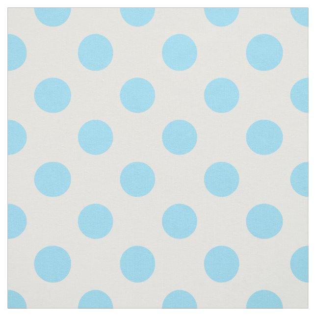 Blau-weiße Polka-Punkte Stoff (Muster)