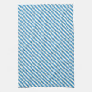 Blau-weiße Quadrate Hintergrund Geschirrtuch