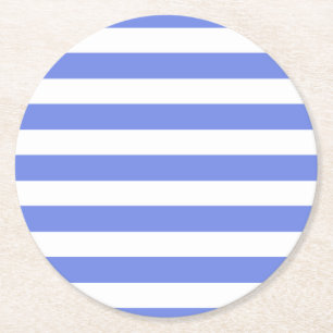 Blau/Weiße Streifen Untersetzer Set