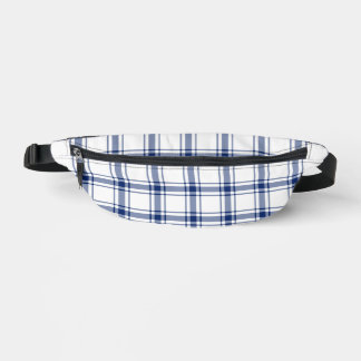 Blau-weißes nautisches Karo Bauchtasche