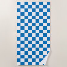 blau-weißes Schachbrettmuster