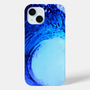 Blau-Welle im Surfstil iPhone 15 Hülle