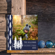 Blau | White Pine Trees Foto Joyful Wishings