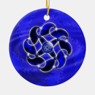 Blau wie das Meer Keramikornament