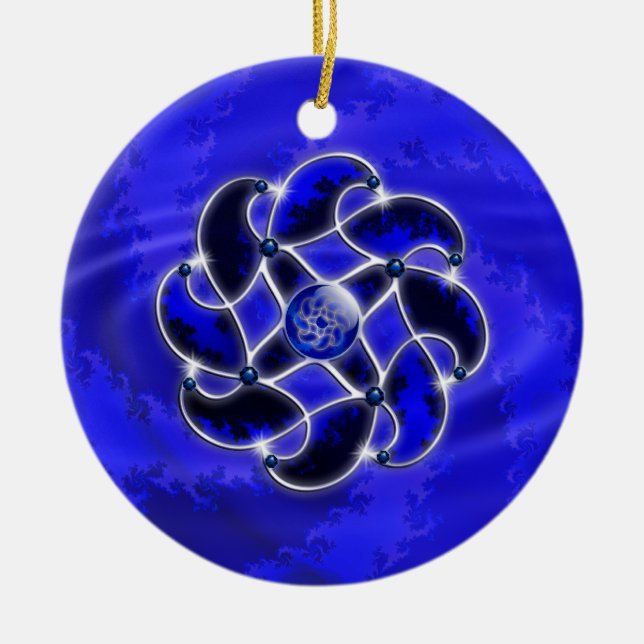 Blau wie das Meer Keramikornament (Vorne)
