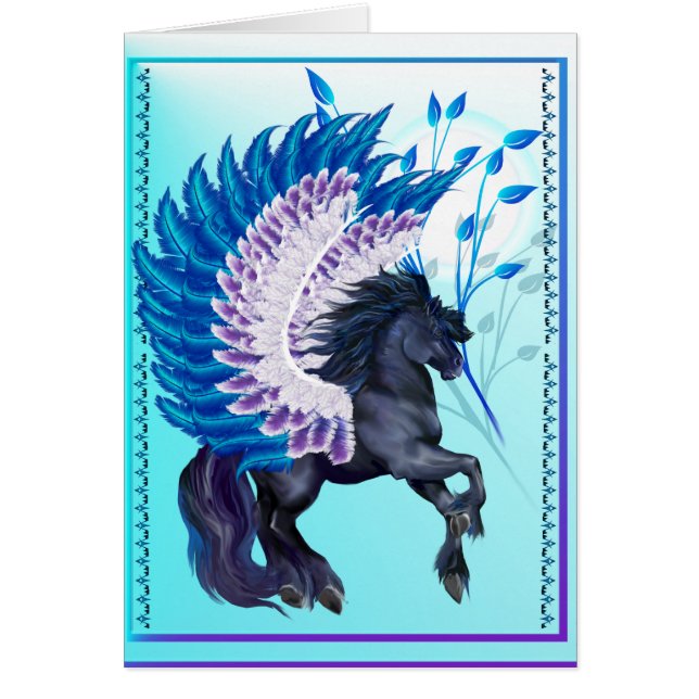 Blau Winged Pegasus (Vorne)