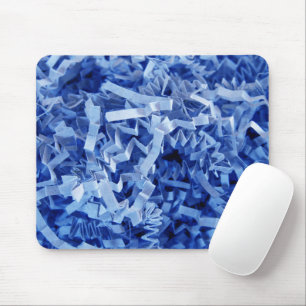 Blau zerrissenes gekrümmtes Papier Mousepad
