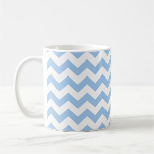 Blau Zickzack Kaffeetasse
