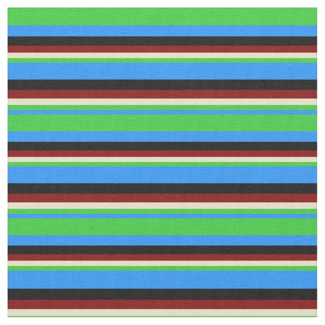 Blau, Zitronengrün, Blass Goldenrod, Maroon und Bl Stoff (Nahaufnahme)