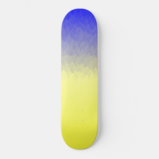 Blau, zum der Ombre Flammen-Skateboard-Plattform Skateboard (Vorderseite)