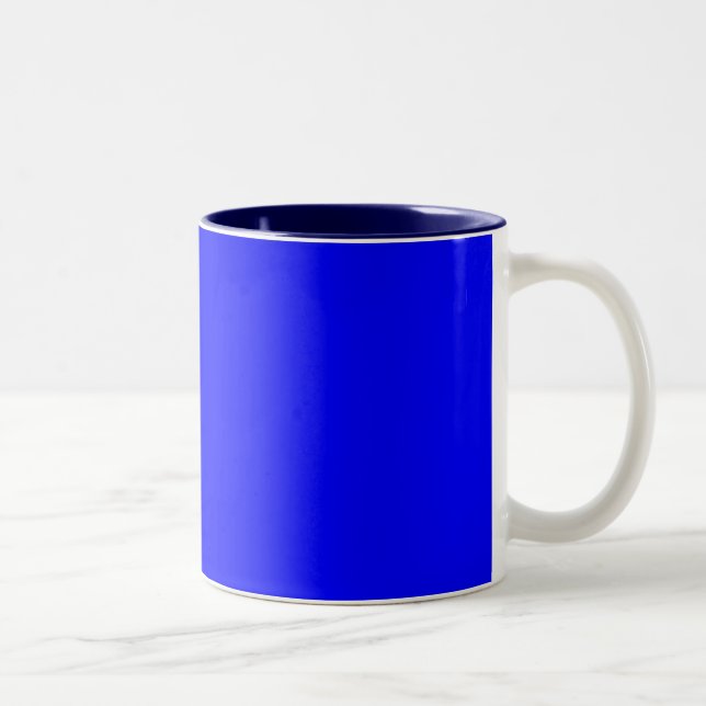Blau Zweifarbige Tasse (Rechts)