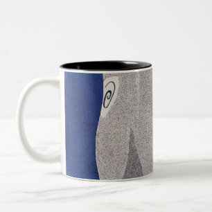 Blau Zweifarbige Tasse