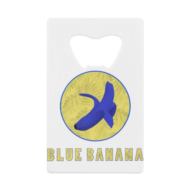 Blaubanane Geldbeutel Flaschenöffner (Vorderseite)