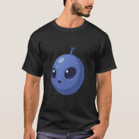 Blaubeer Alien – Süßes minimales Frucht-Design