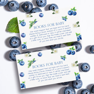 Blaubeer-Baby-Party-Bücher für Babys Begleitkarte